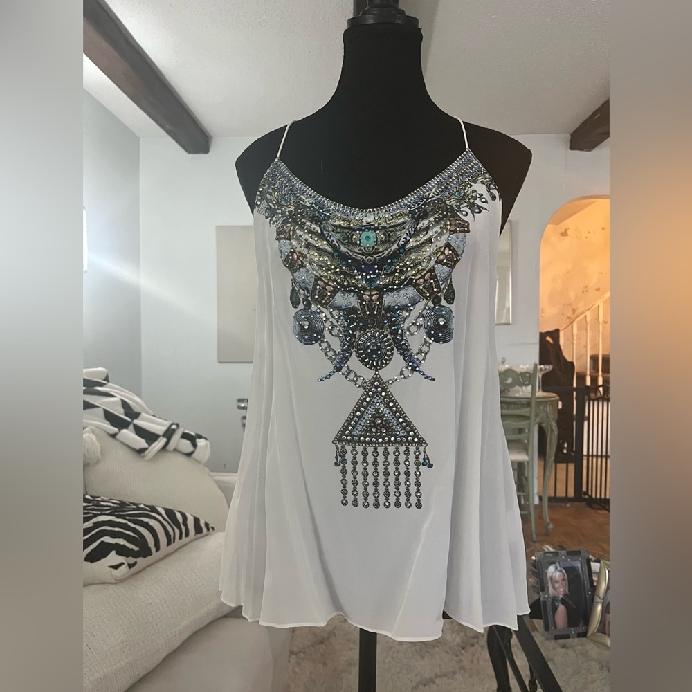 Camilla shoestring racerback camisole